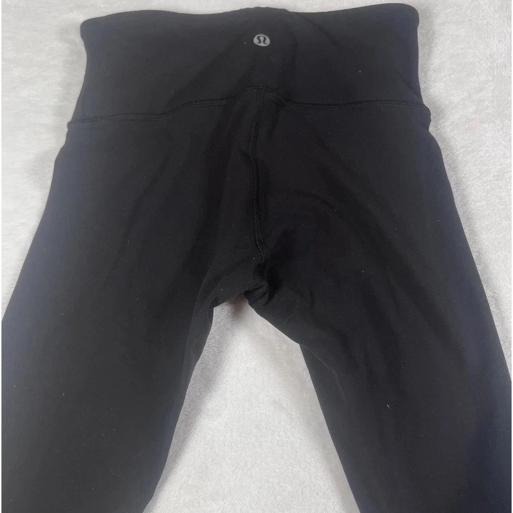 Lululemon Leggings Womens XS/Small Black High Rise Ankle Length Yoga Gym Pants